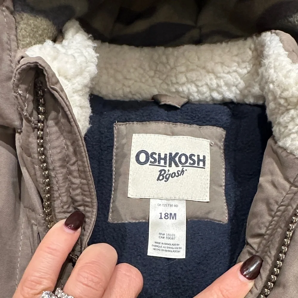 OshKosh B'gosh Tan Hooded Parka